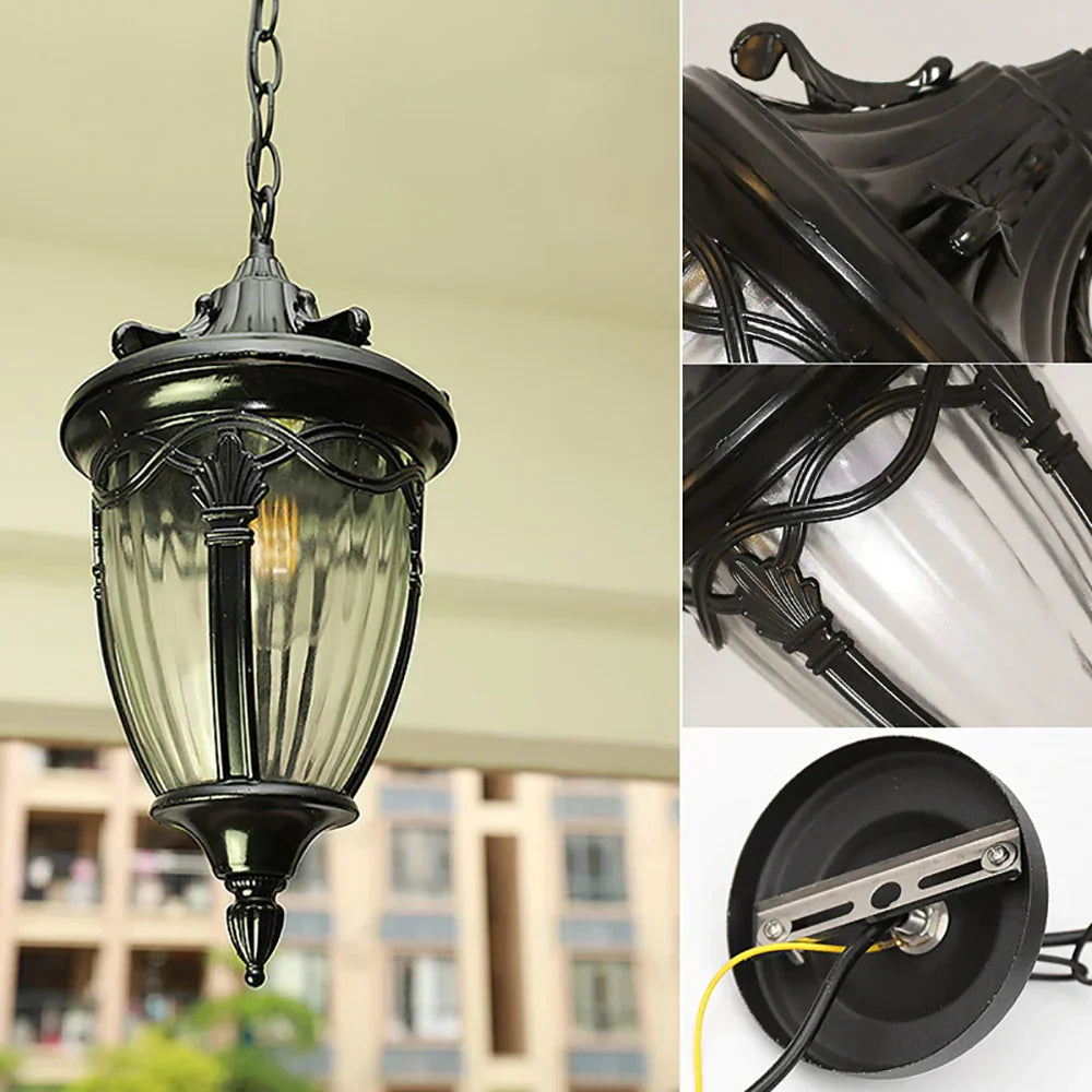 Lisslune | VintageGlow – hanging lantern with clear glass shade