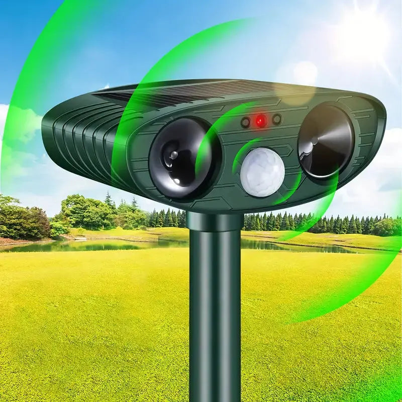 Lisslune | Solar-powered Animal Repeller with Ultrasound