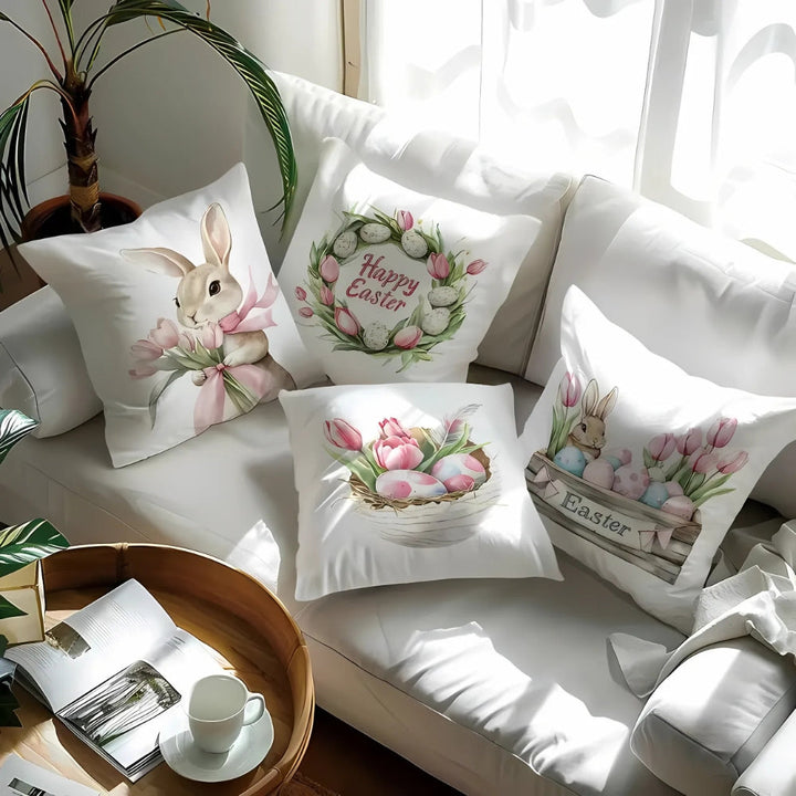 Lisslune | Lulune Spring Easter Cushion Covers | 4pcs Set