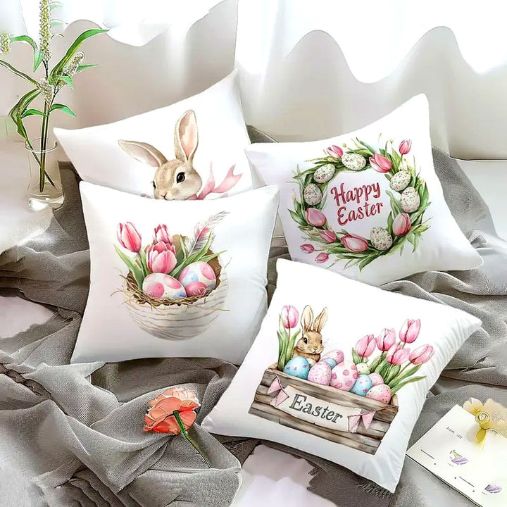 Lisslune | Lulune Spring Easter Cushion Covers | 4pcs Set