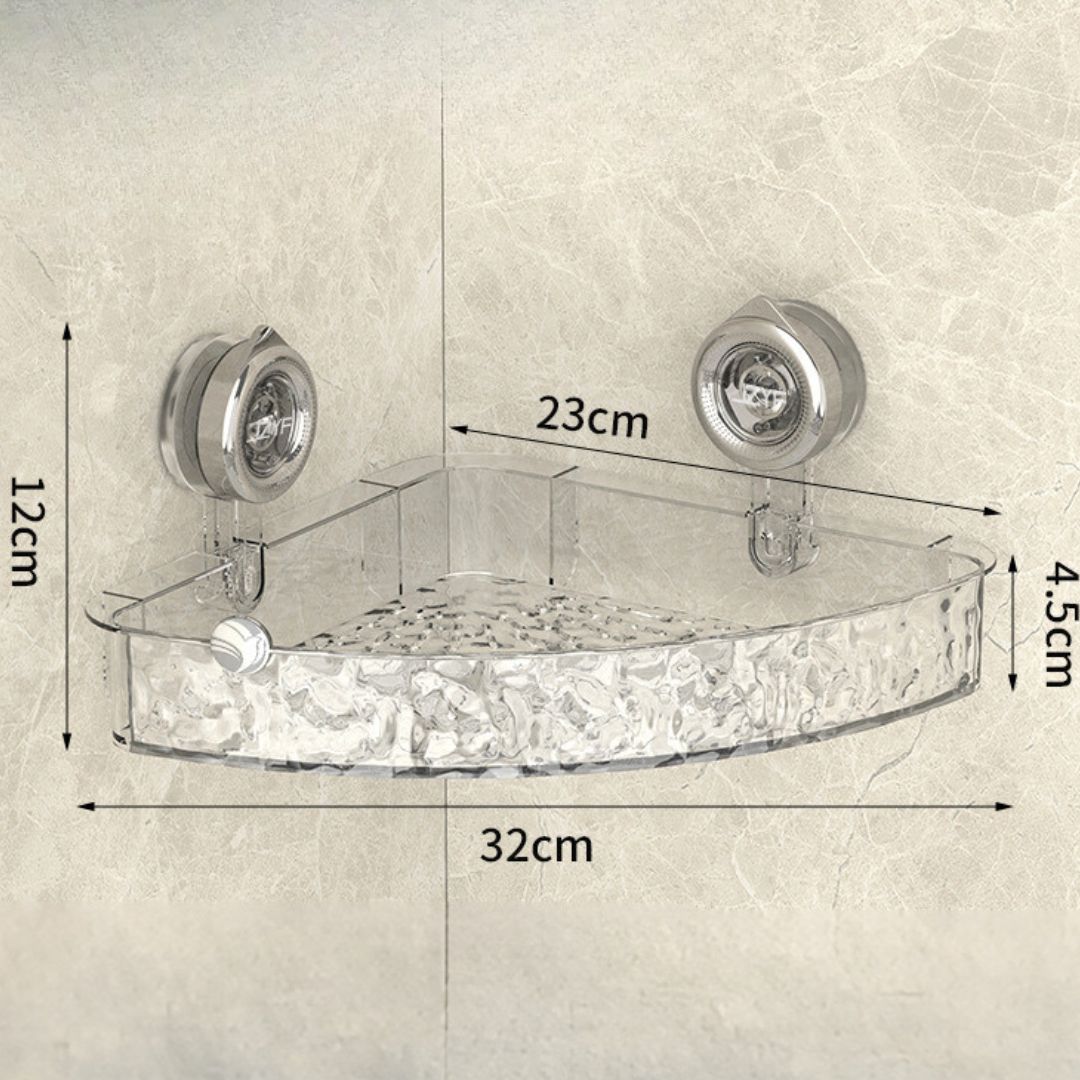 Lisslune | Bathroom Suction Cup Corner Shelf