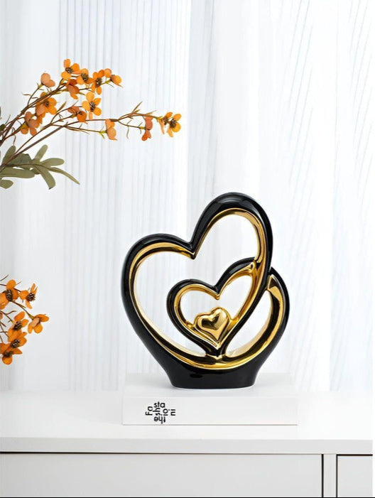 Lisslune | HeartDecor - Unique double heart sculpture