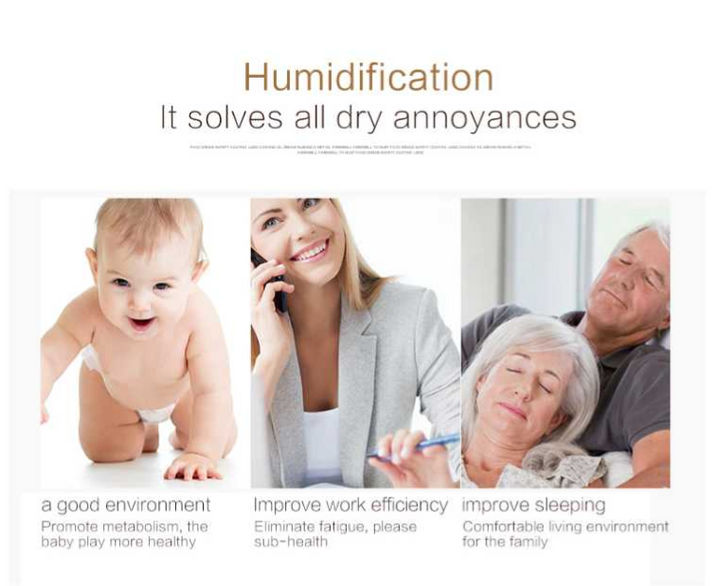 Lisslune | Mini Humidifier - Mini Desk Humidifier