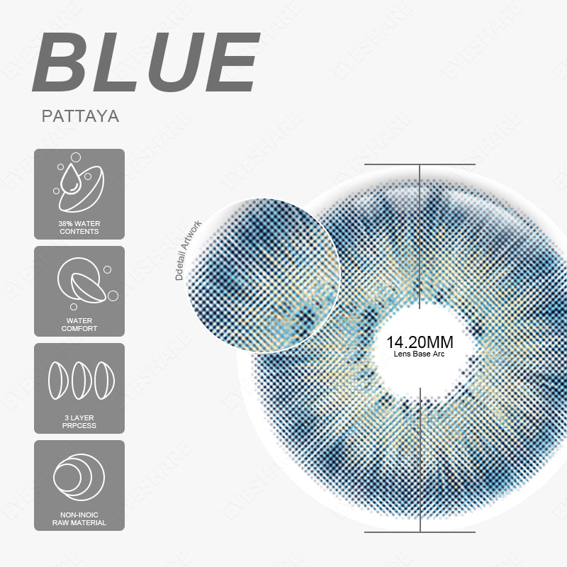 Rynx Pattaya Blue 14.2mm 1 Pair | 1 Year