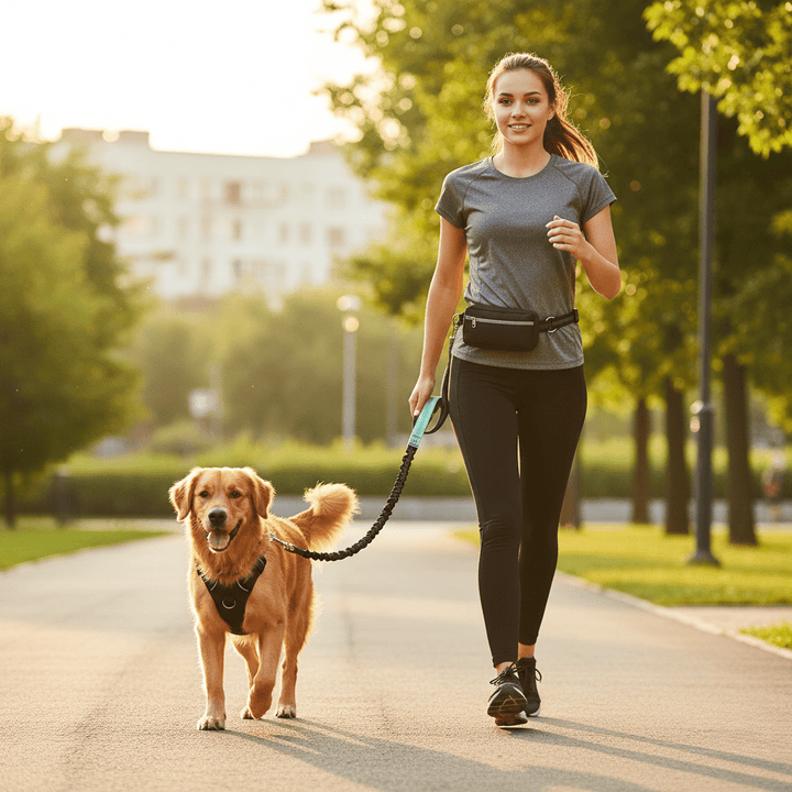 Lisslune | Hands-free dog leash with padded comfort handles