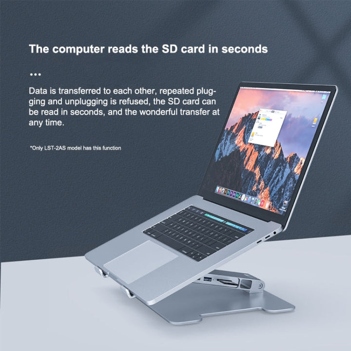 Lisslune | ORICO LST-2AS Multifunctional Aluminum Alloy Laptop Notebook Riser Folding Stand Holder