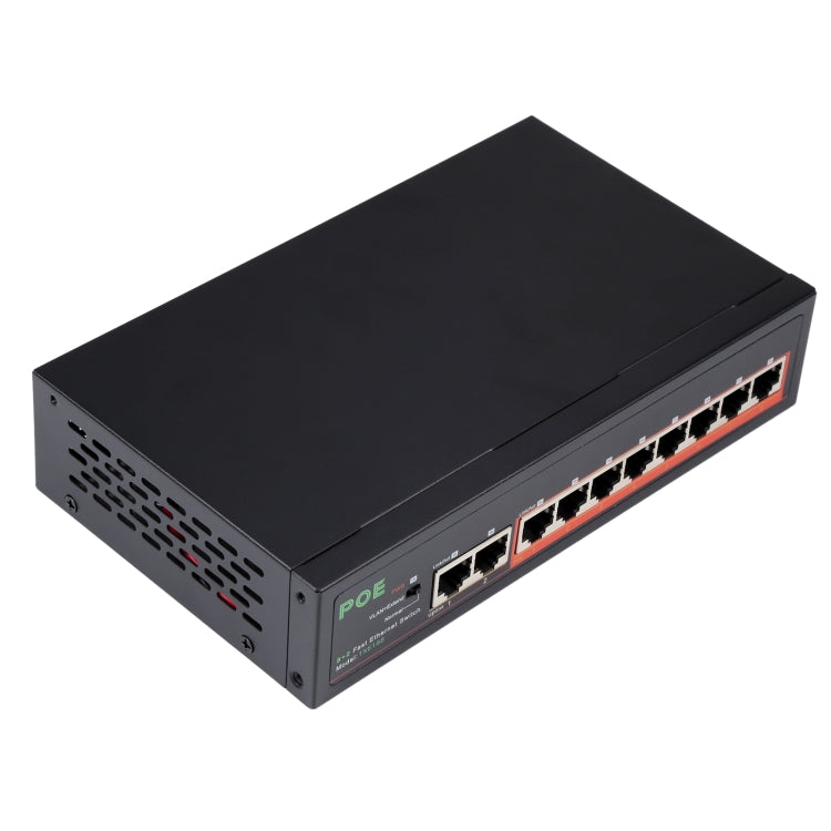 Lisslune | 8 Ports 10/100Mbps POE Switch IEEE802.3af Power Over Ethernet Network Switch for IP Camera VoIP Phone AP Devices