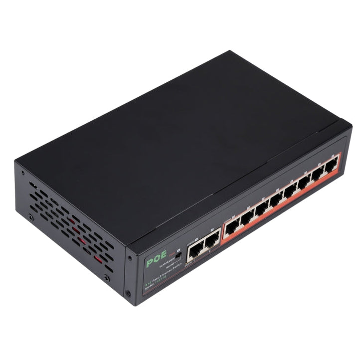 Lisslune | 8 Ports 10/100Mbps POE Switch IEEE802.3af Power Over Ethernet Network Switch for IP Camera VoIP Phone AP Devices