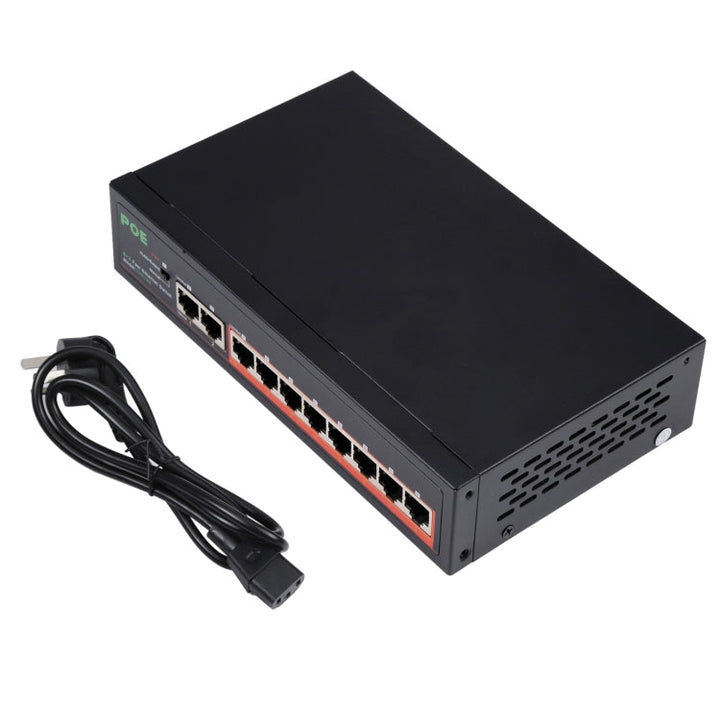 Lisslune | 8 Ports 10/100Mbps POE Switch IEEE802.3af Power Over Ethernet Network Switch for IP Camera VoIP Phone AP Devices