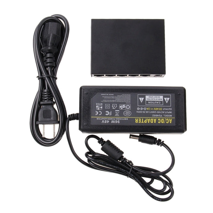 Lisslune | 5 Ports 10/100Mbps POE Switch IEEE802.3af Power Over Ethernet Network Switch for IP Camera VoIP Phone AP Devices