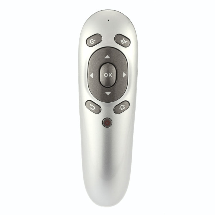 Lisslune | PR-07 2.4G Multifunctional 6-Axis Gyroscope PC Wireless Presentation Remote PPT Presentation Air Mouse, Supports Windows XP / Vista / Win7 / Win8 / Android 4.0 and above, Effective Range: 15m (Gray)