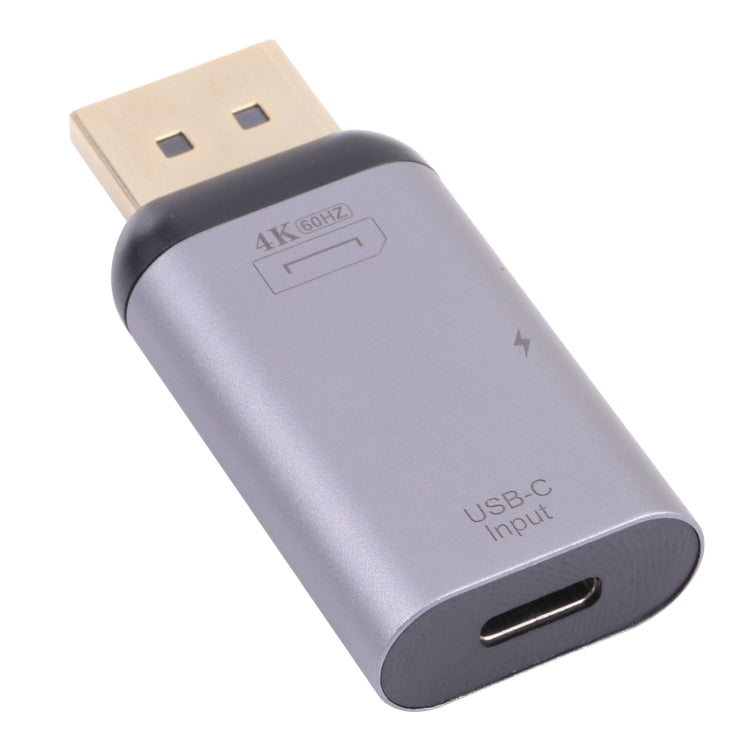 Lisslune | 2 in 1 4K 60Hz DP Male to USB-C / Type-C Charge + USB-C / Type-C Female Adapter