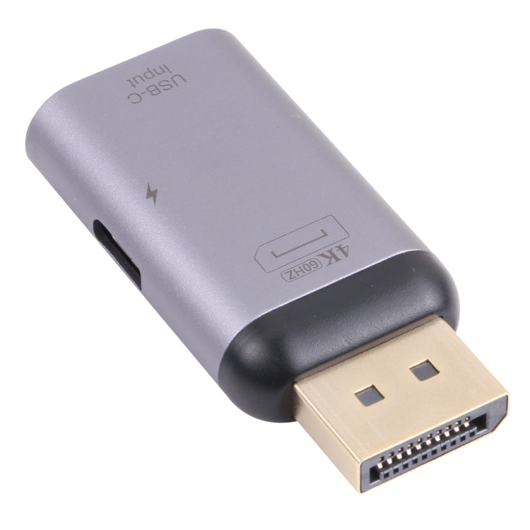 Lisslune | 2 in 1 4K 60Hz DP Male to USB-C / Type-C Charge + USB-C / Type-C Female Adapter