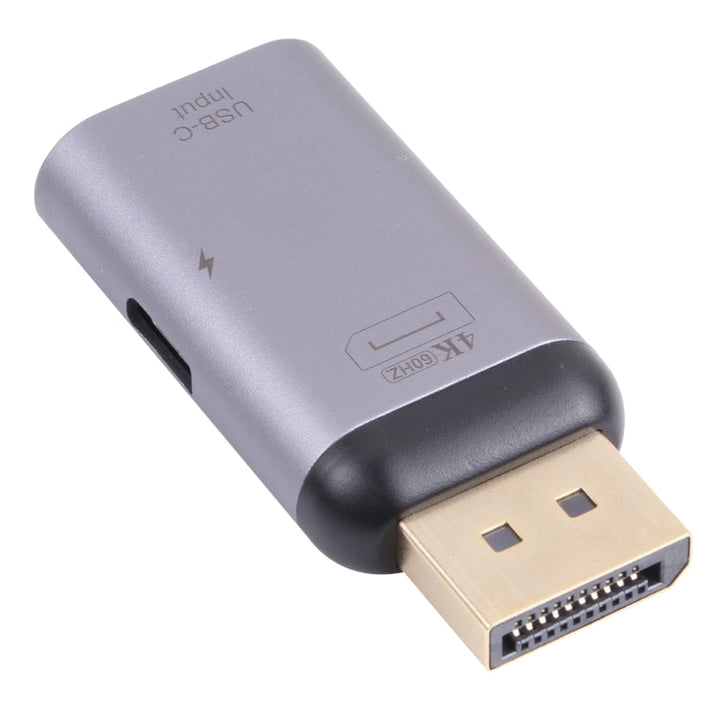 Lisslune | 2 in 1 4K 60Hz DP Male to USB-C / Type-C Charge + USB-C / Type-C Female Adapter