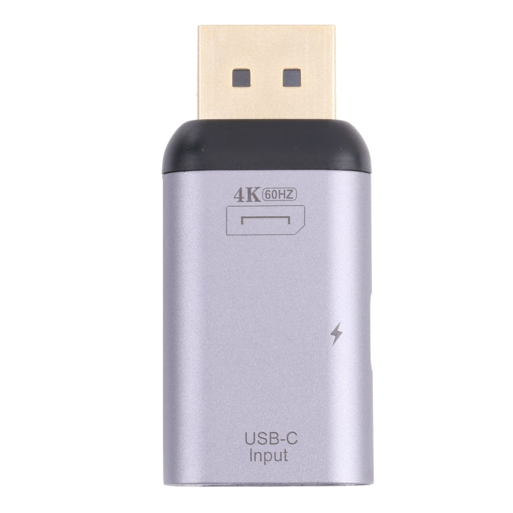Lisslune | 2 in 1 4K 60Hz DP Male to USB-C / Type-C Charge + USB-C / Type-C Female Adapter