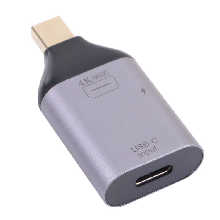 Lisslune | 2 in 1 4K 60Hz Mini DP Male to USB-C / Type-C Charging + USB-C / Type-C Female Adapter