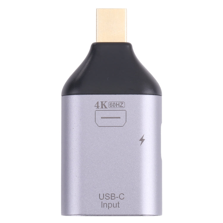 Lisslune | 2 in 1 4K 60Hz Mini DP Male to USB-C / Type-C Charging + USB-C / Type-C Female Adapter
