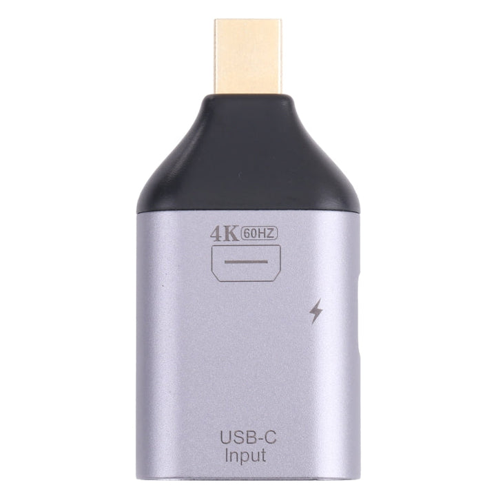 Lisslune | 2 in 1 4K 60Hz Mini DP Male to USB-C / Type-C Charging + USB-C / Type-C Female Adapter