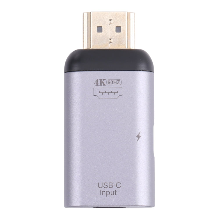 Lisslune | 2 in 1 4K 60Hz HDMI plug to USB-C / Type-C charging + USB-C / Type-C socket adapter
