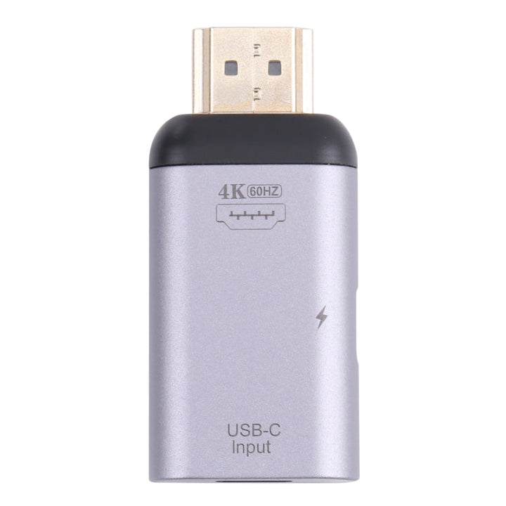 Lisslune | 2 in 1 4K 60Hz HDMI plug to USB-C / Type-C charging + USB-C / Type-C socket adapter