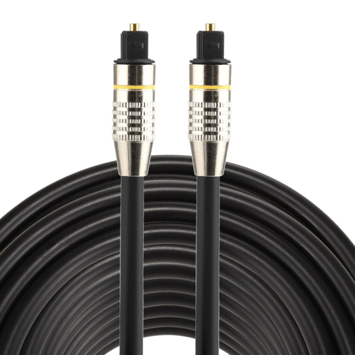 Lisslune | 20m OD6.0mm nickel-plated metal head Toslink male to male digital optical audio cable
