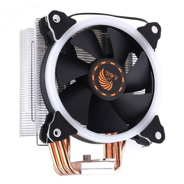Lisslune | 6 Copper Tubes CPU Cooler Hydraulic Bearings Cooling Fan Quiet Fan with RGB Lights 4 Pin for Intel: LGA775 1150 1151 1155 1156 1366 2011 (AMD: FM1 FM2 AM2 AM3+ AM4)