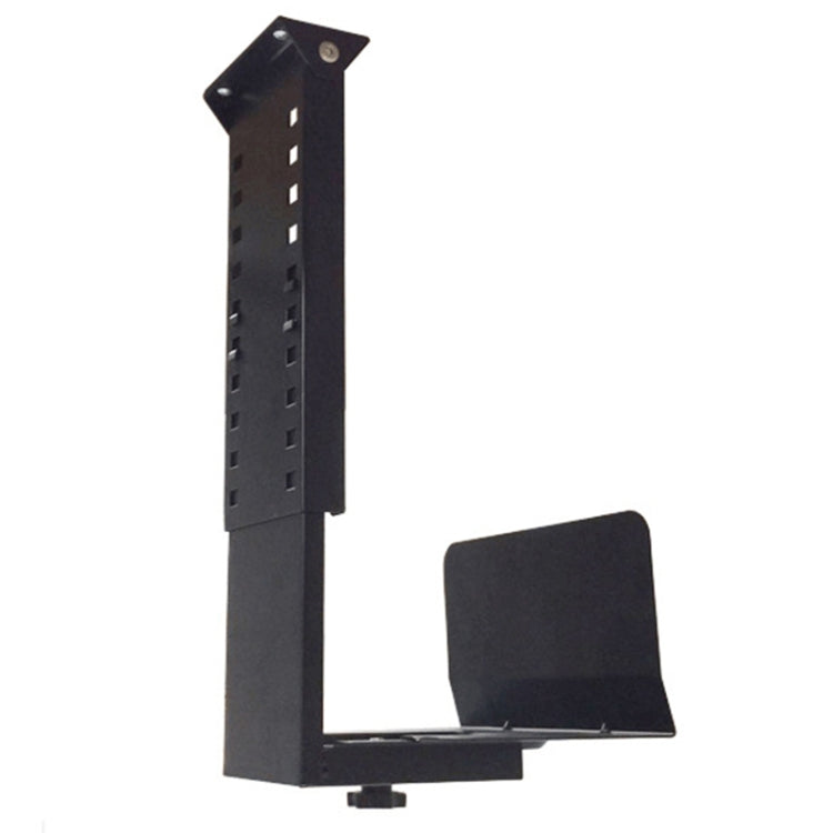 Lisslune | Universal PC Case Holder CPU Stand Hanging Adjustable Computer Mainframe Host Mount, 300-500mm Height Adjustable, 145-235mm Width Adjustable (Black)