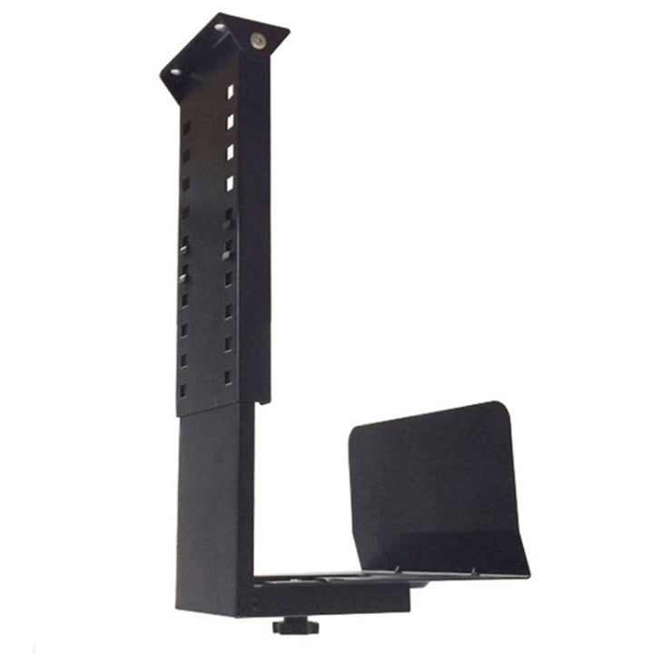 Lisslune | Universal PC Case Holder CPU Stand Hanging Adjustable Computer Mainframe Host Mount, 300-500mm Height Adjustable, 145-235mm Width Adjustable (Black)