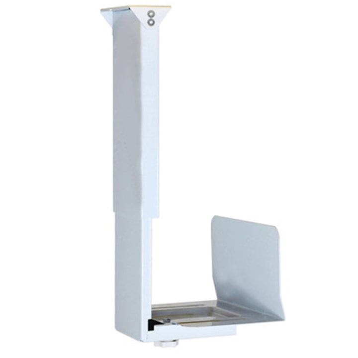 Lisslune | Universal PC Case Holder CPU Stand Hanging Adjustable Computer Mainframe Host Bracket, 300-500mm height adjustable, 145-235mm width adjustable (White)
