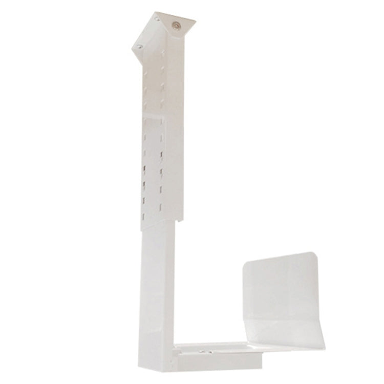 Lisslune | Universal PC Case Holder CPU Stand Hanging Adjustable Computer Mainframe Host Bracket, 300-500mm height adjustable, 145-235mm width adjustable (White)