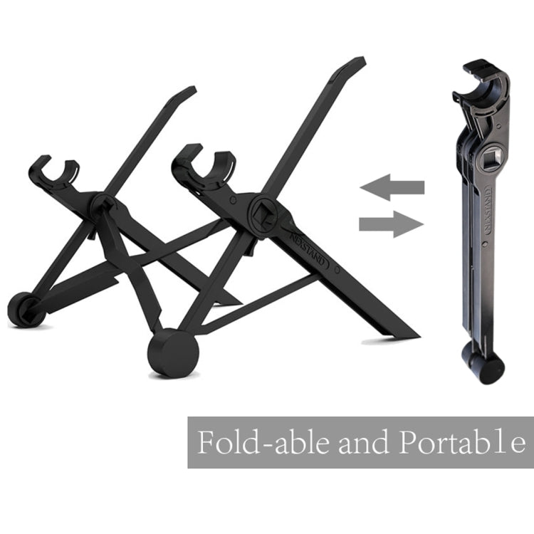 Lisslune | NEXSTAND Portable Adjustable Foldable Table Stand for Laptop / Notebook, Suitable for: More than 11.6 inches (Black)