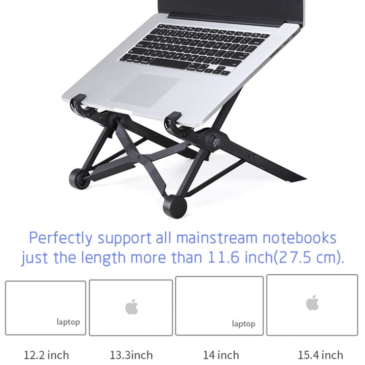 Lisslune | NEXSTAND Portable Adjustable Foldable Table Stand for Laptop / Notebook, Suitable for: More than 11.6 inches (Black)