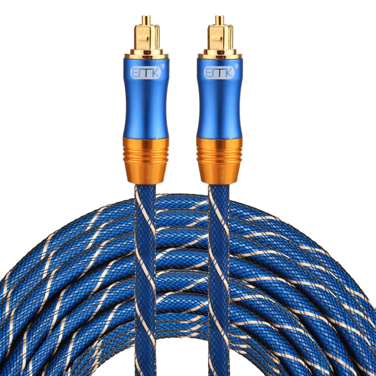 Lisslune | EMK LSYJ-A 15m OD6.0mm Gold-Plated Metal Head Toslink Male to Male Digital Optical Audio Cable