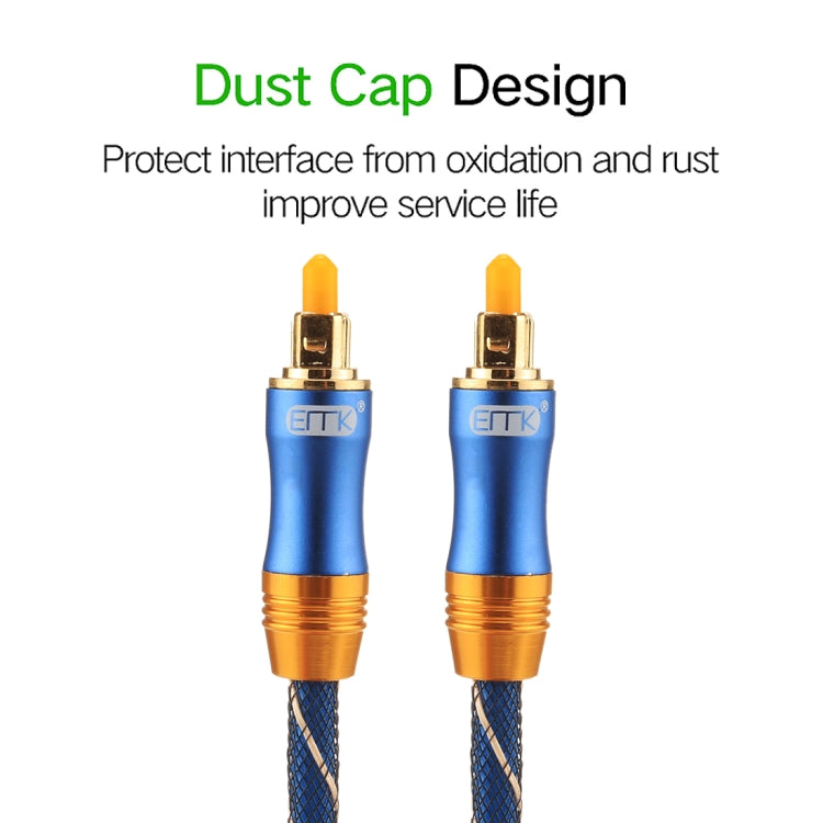 Lisslune | EMK LSYJ-A 25m OD6.0mm gold-plated metal head Toslink male to male digital optical audio cable
