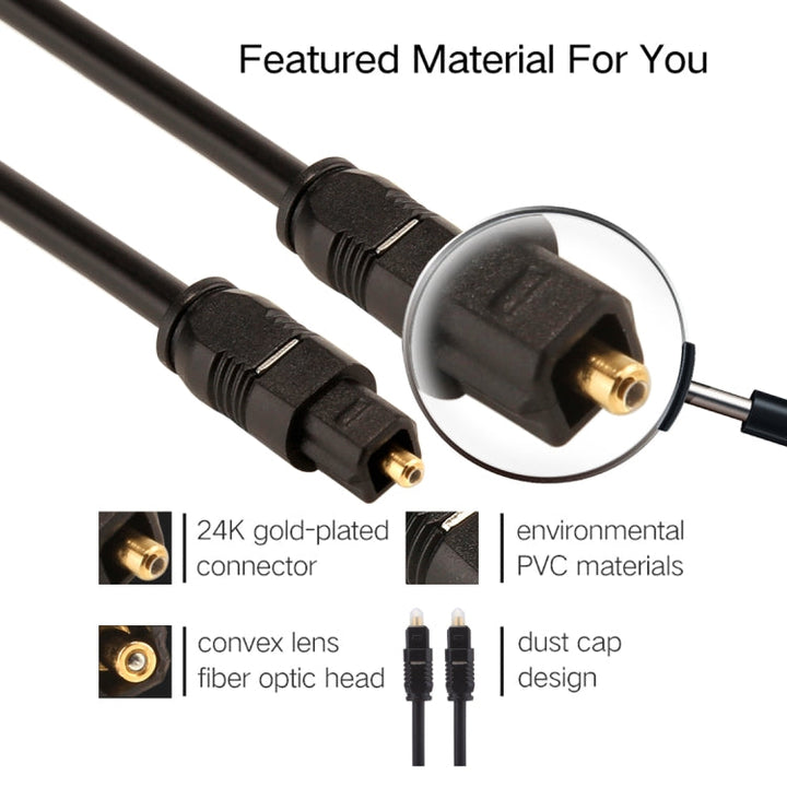 Lisslune | EMK 25m OD4.0mm Toslink Male to Male Digital Optical Audio Cable