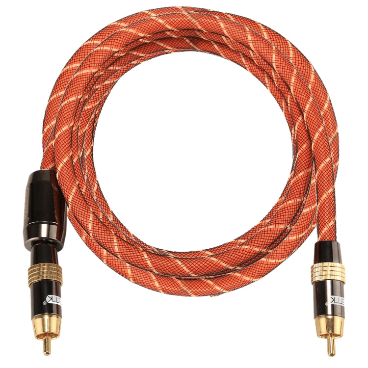 Lisslune | EMK TZ/A 2m OD8.0mm gold-plated metal head RCA to RCA plug digital coaxial interconnect cable audio / video RCA cable