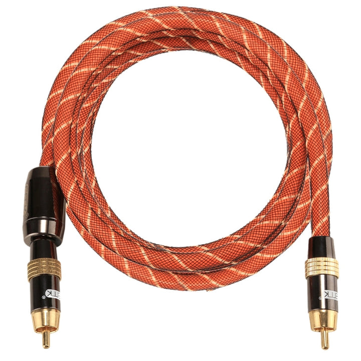 Lisslune | EMK TZ/A 2m OD8.0mm gold-plated metal head RCA to RCA plug digital coaxial interconnect cable audio / video RCA cable