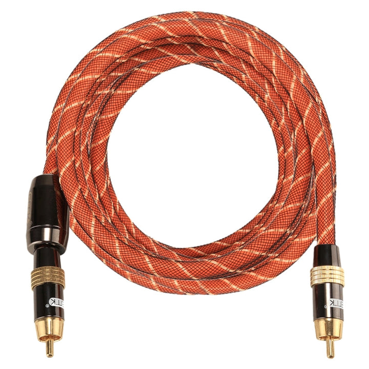 Lisslune | EMK TZ/A 3m OD8.0mm gold-plated metal head RCA to RCA connector digital coaxial connection cable audio / video RCA cable