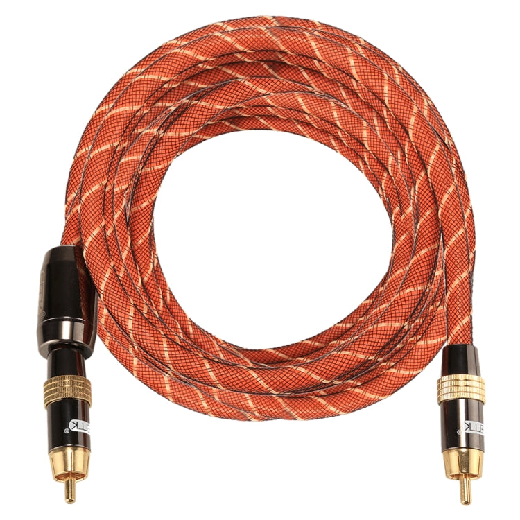 Lisslune | EMK TZ/A 5m OD8.0mm gold-plated metal head RCA to RCA connector digital coaxial interconnect cable Audio / Video RCA cable