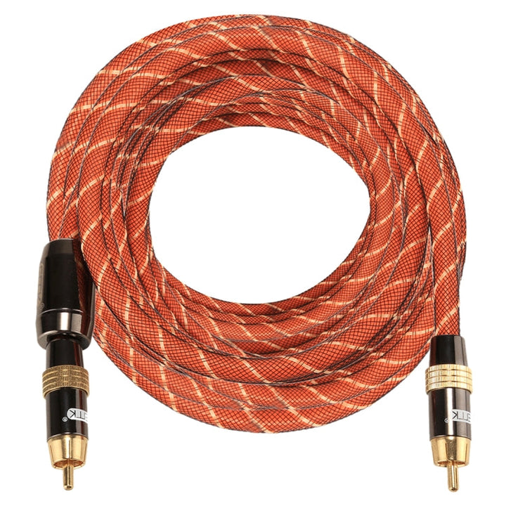 Lisslune | EMK TZ/A 8m OD8.0mm gold-plated metal head RCA to RCA plug digital coaxial interconnect cable audio / video RCA cable