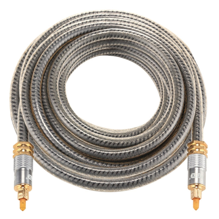Lisslune | EMK YL-A 5m OD8.0mm gold-plated metal head Toslink Male to Male digital optical audio cable