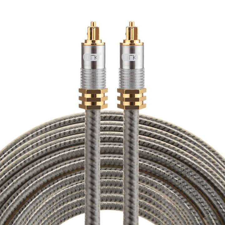 Lisslune | EMK YL-A 10m OD8.0mm gold-plated metal head Toslink male to male digital optical audio cable