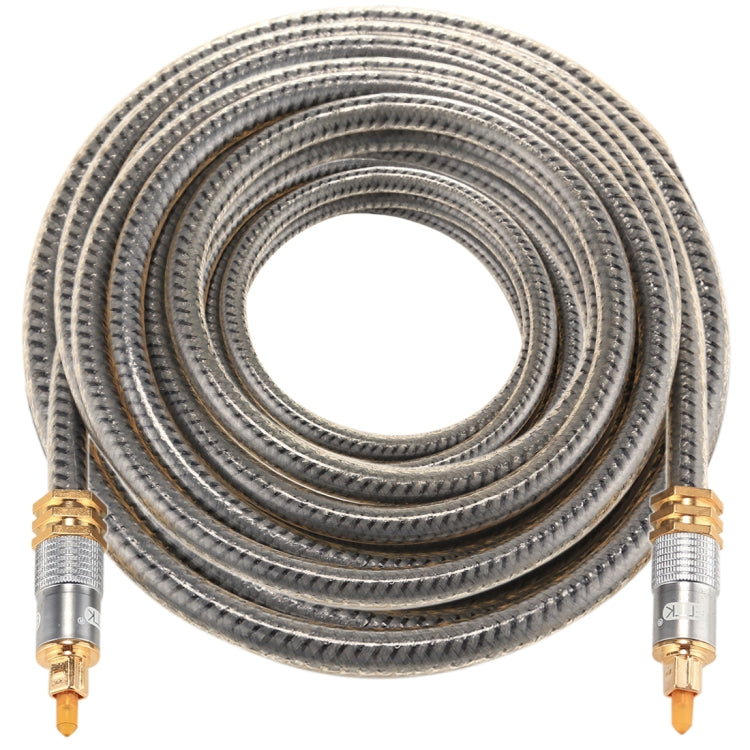 Lisslune | EMK YL-A 10m OD8.0mm gold-plated metal head Toslink male to male digital optical audio cable