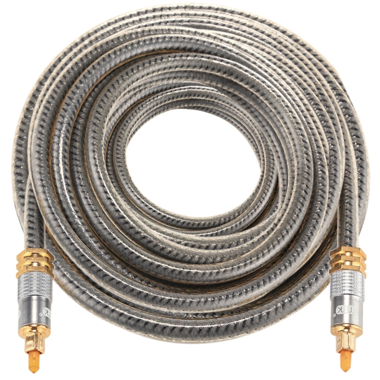 Lisslune | EMK YL-A 15m OD8.0mm gold-plated metal Toslink Male to Male Digital Optical Audio Cable