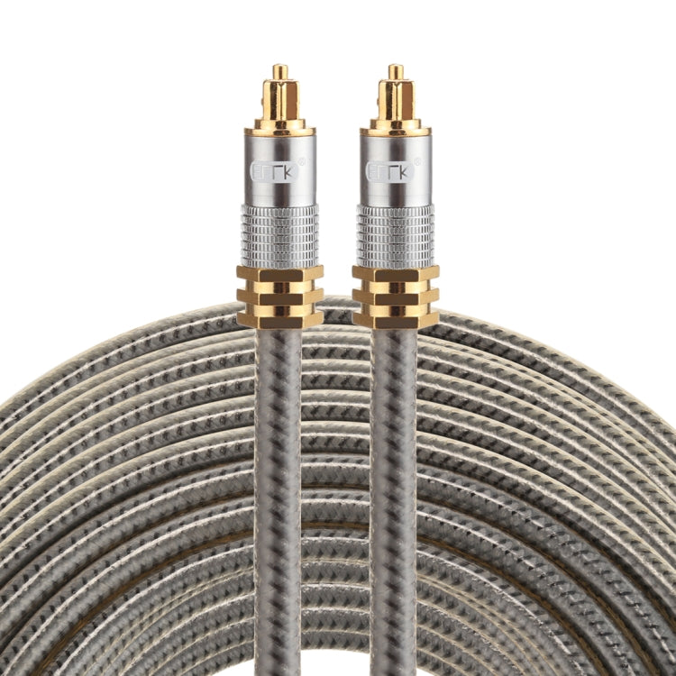 Lisslune | EMK YL-A 20m OD8.0mm gold-plated metal head Toslink male to male digital optical audio cable