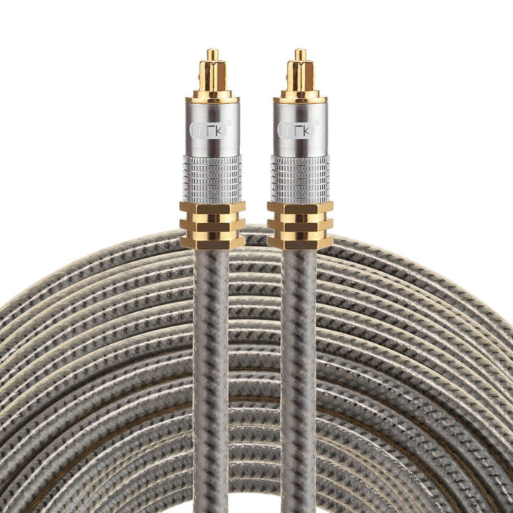 Lisslune | EMK YL-A 20m OD8.0mm gold-plated metal head Toslink male to male digital optical audio cable
