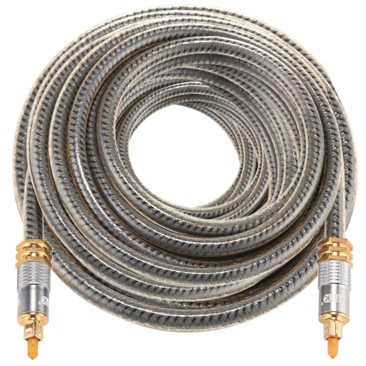 Lisslune | EMK YL-A 20m OD8.0mm gold-plated metal head Toslink male to male digital optical audio cable
