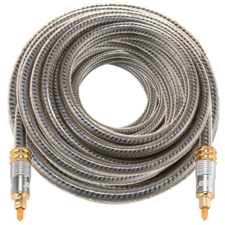 Lisslune | EMK YL-A 20m OD8.0mm gold-plated metal head Toslink male to male digital optical audio cable