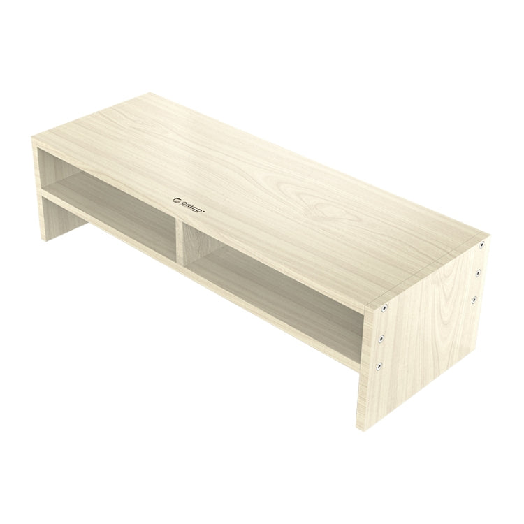 Lisslune | ORICO MSR-04-WD-BP 2-layer wood grain computer monitor holder with partition, size: 50 x 20 x 13.5cm