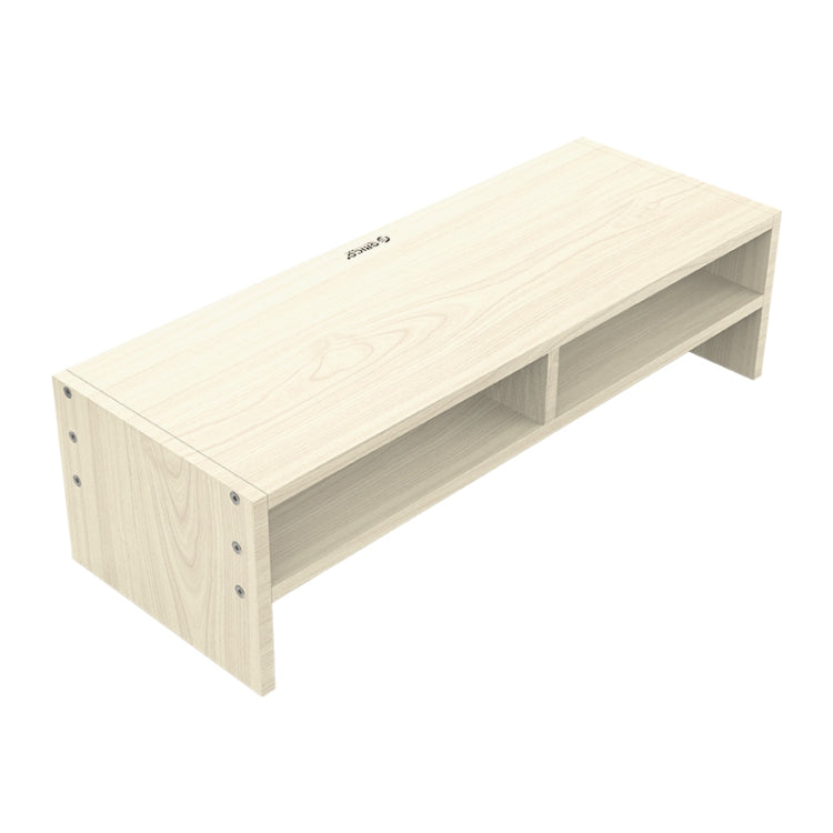 Lisslune | ORICO MSR-04-WD-BP 2-layer wood grain computer monitor holder with partition, size: 50 x 20 x 13.5cm